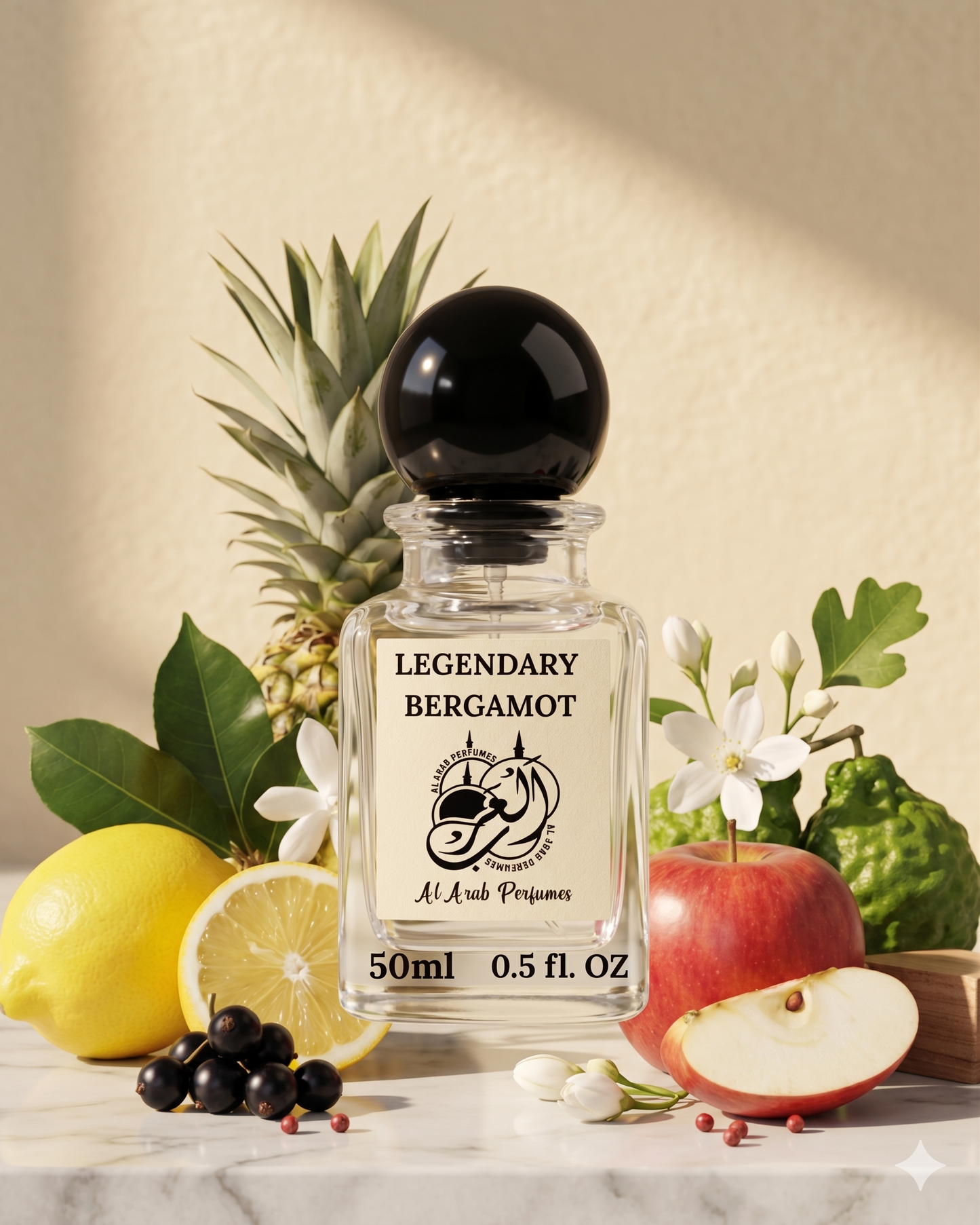 LEGENDARY BERGAMOT Premium Eau De Parfum by Al Arab Perfumes – Fresh Citrus Long-Lasting Fragrance