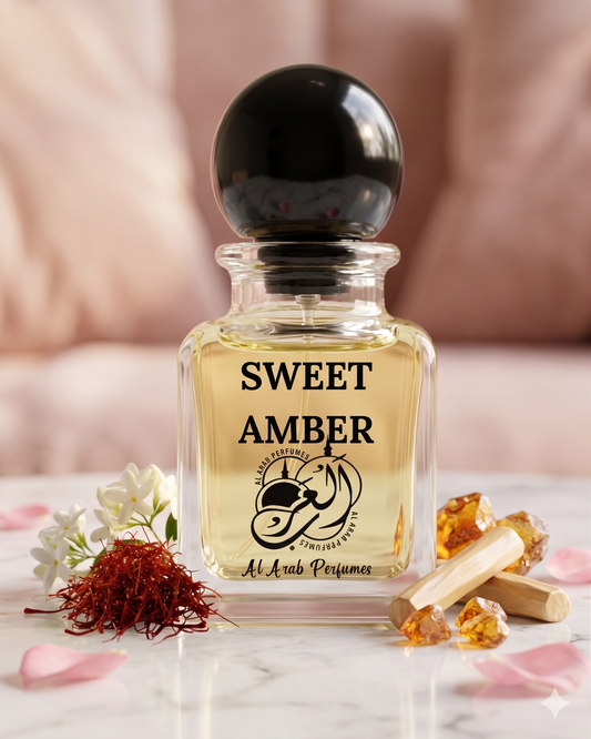 SWEET AMBER Premium Eau De Parfum by Al Arab Perfumes – Warm Floral Long-Lasting Fragrance