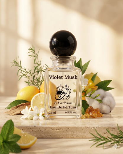 VIOLET MUSK Premium Eau De Parfum by Al Arab Perfumes – Long-Lasting Floral Musk Fragrance