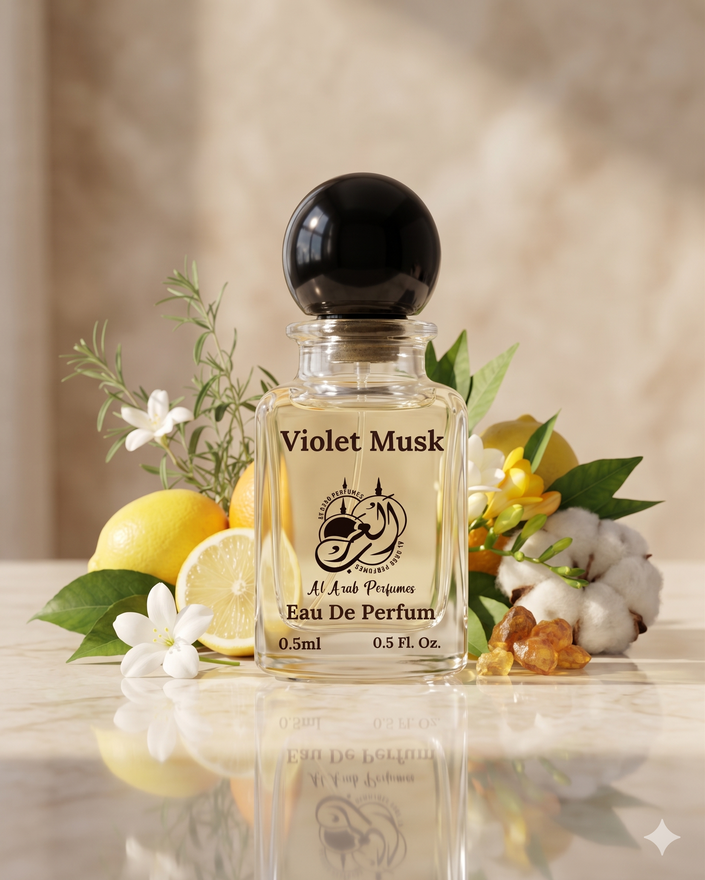 VIOLET MUSK Premium Eau De Parfum by Al Arab Perfumes – Long-Lasting Floral Musk Fragrance